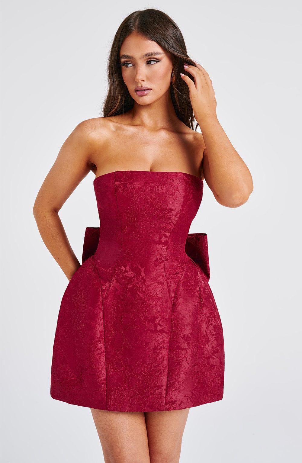 Elenora Mini Dress - Red Product Image