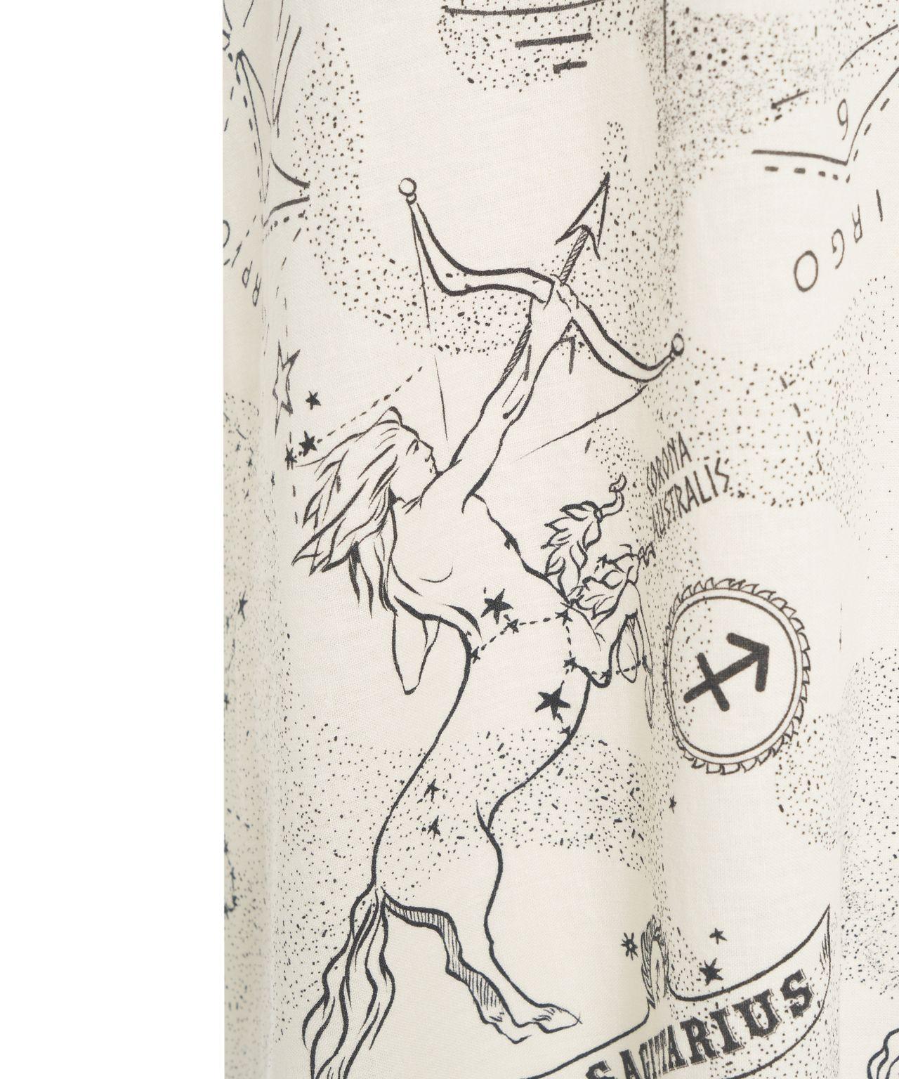 Linen blend dress with print Product Image