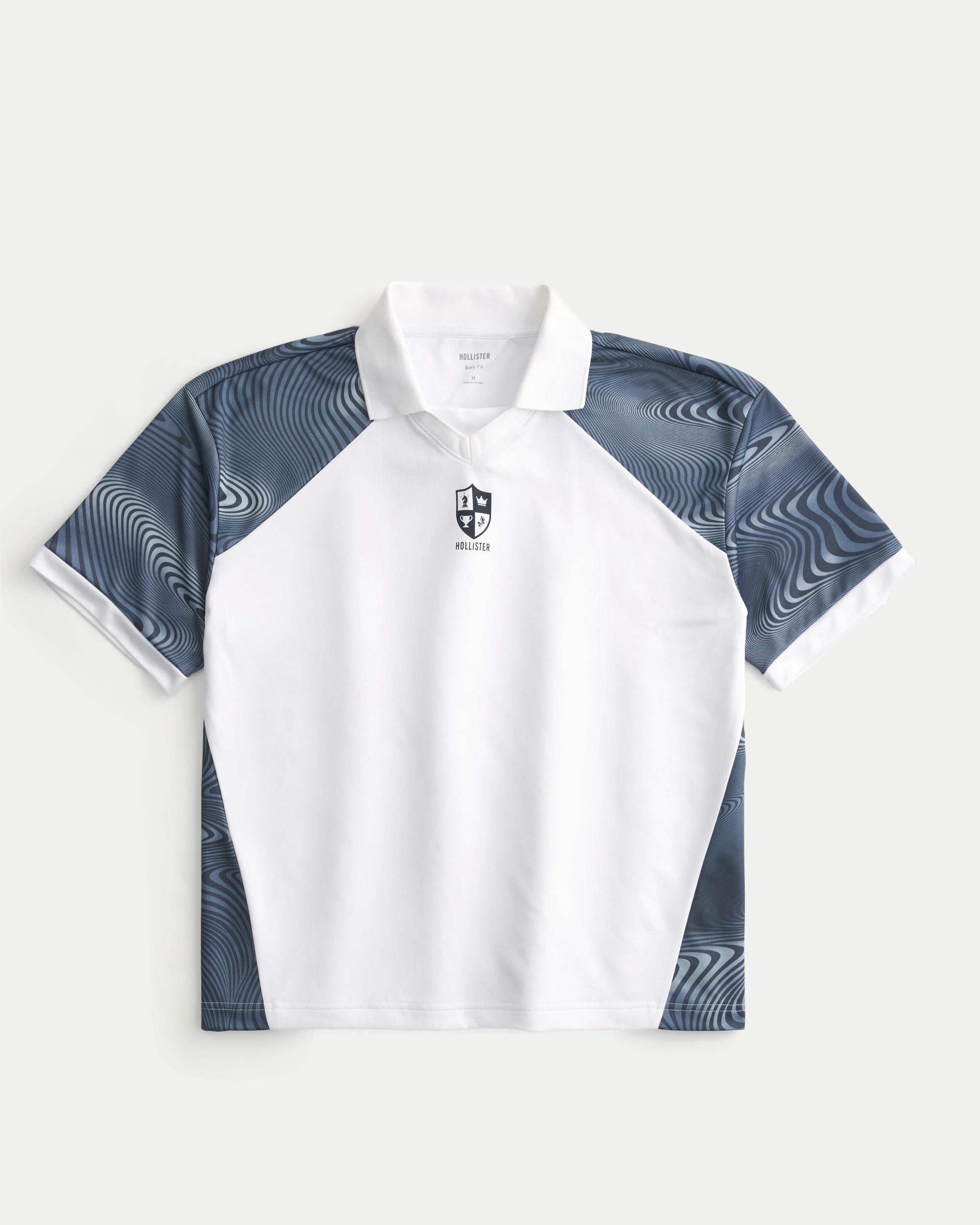 Boxy Logo Graphic Soccer Jersey Product Image