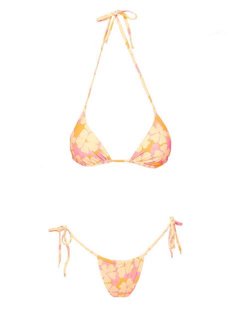 Jenner Triangle Bikini Top Multi Floral Product Image