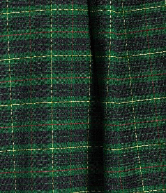 Roundtree & Yorke Long Sleeve Medium Plaid Oxford Sport Shirt Product Image