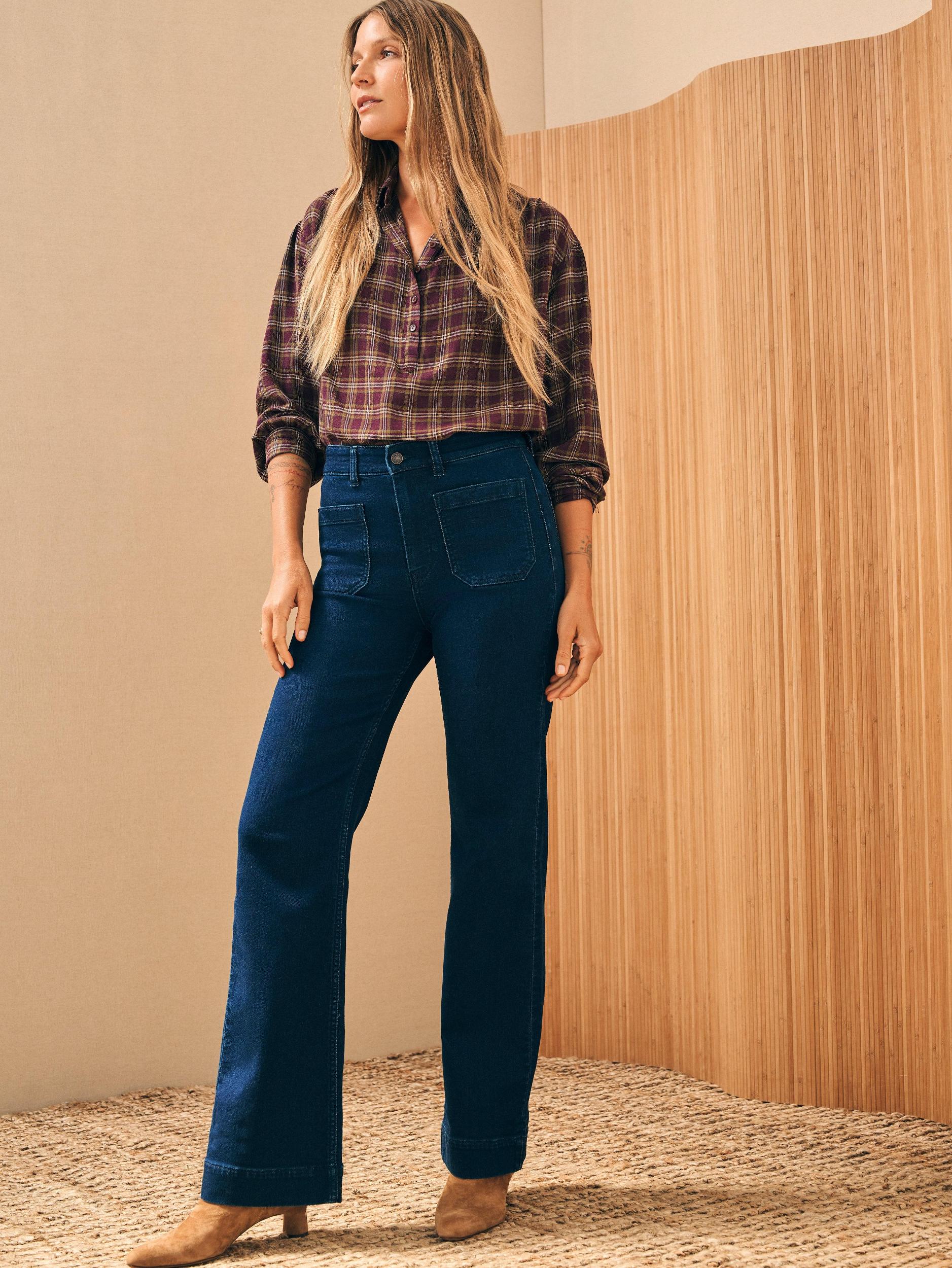 Stretch Terry Patch Pocket Pant - Clermont Wash Female Product Image