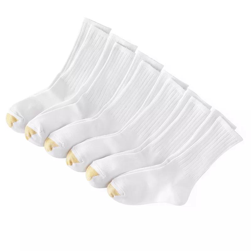 Women's GOLDTOE ® 6-pack Ribbed Crew Socks,  Product Image