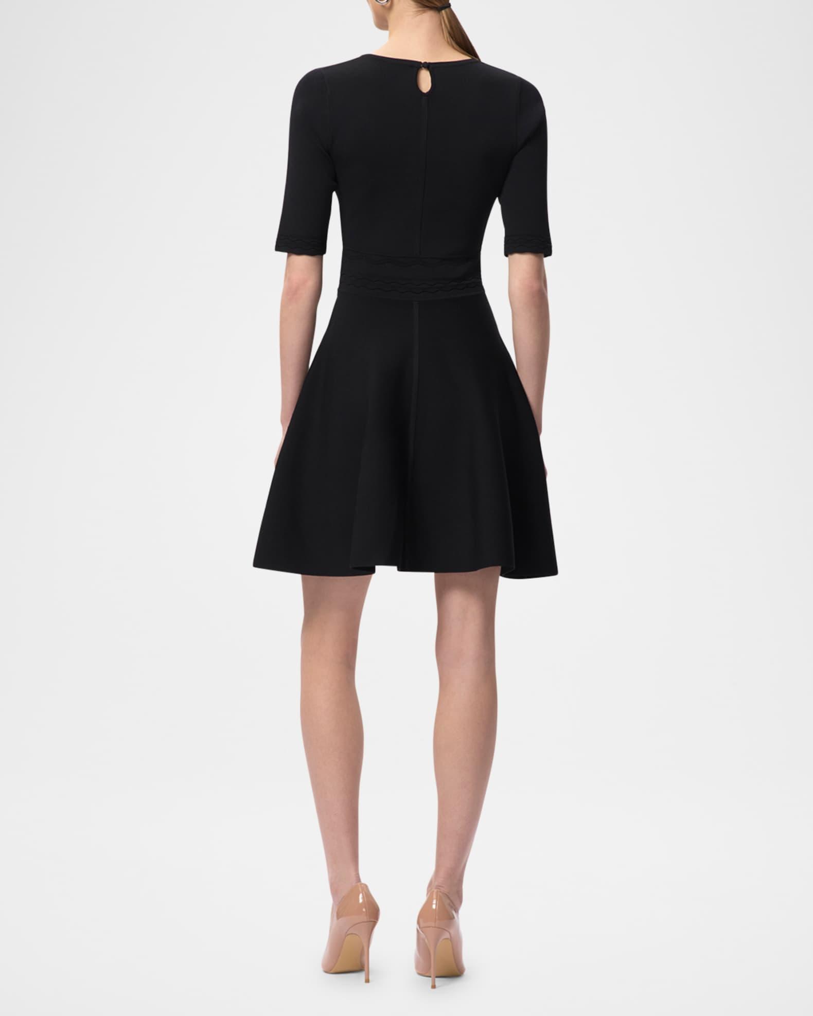 The Eden Knit Elbow-Sleeve Mini Dress Product Image