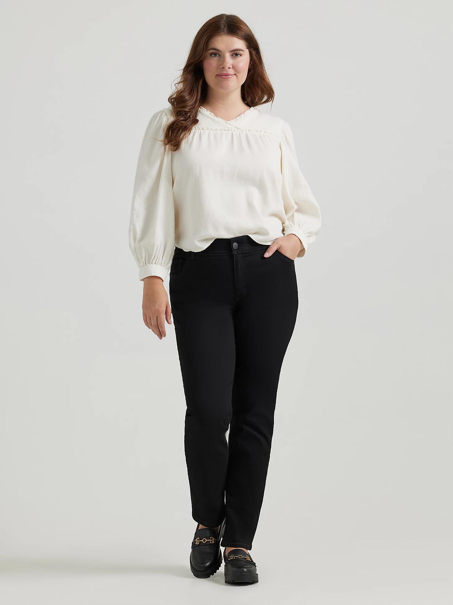 Women's Ultra Lux Comfort with Flex Motion Straight Jean (Plus) | Women's Jeans | Lee® Product Image