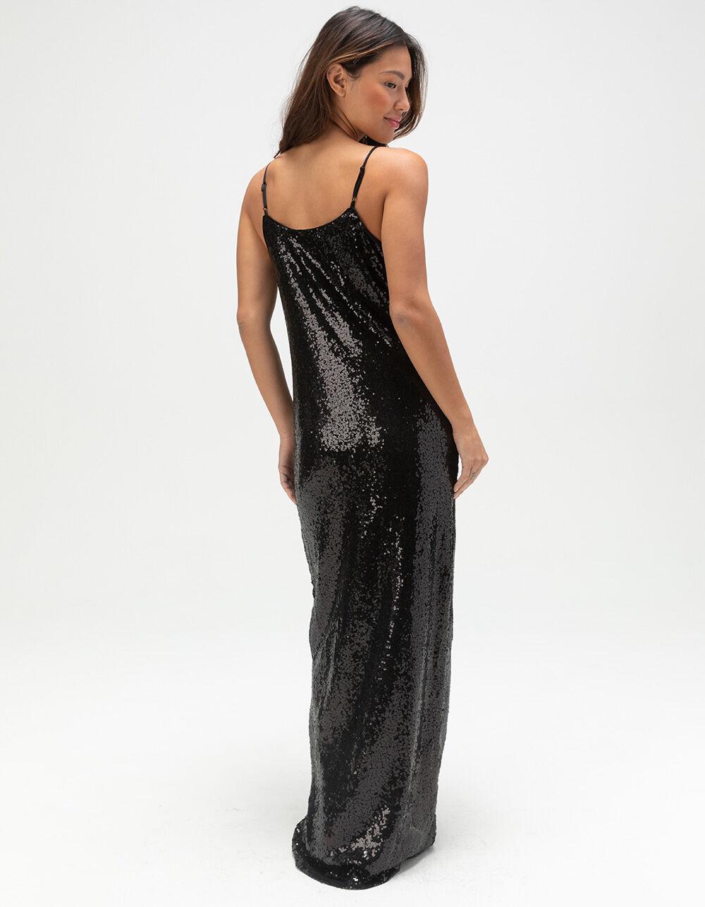 JJXX Mia Womens Sequin Maxi Dress - SILVER Product Image