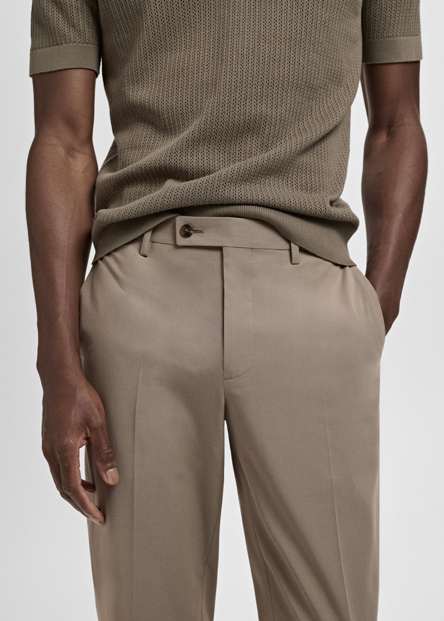 Milan slim-fit suit pants - Men | MANGO USA Product Image