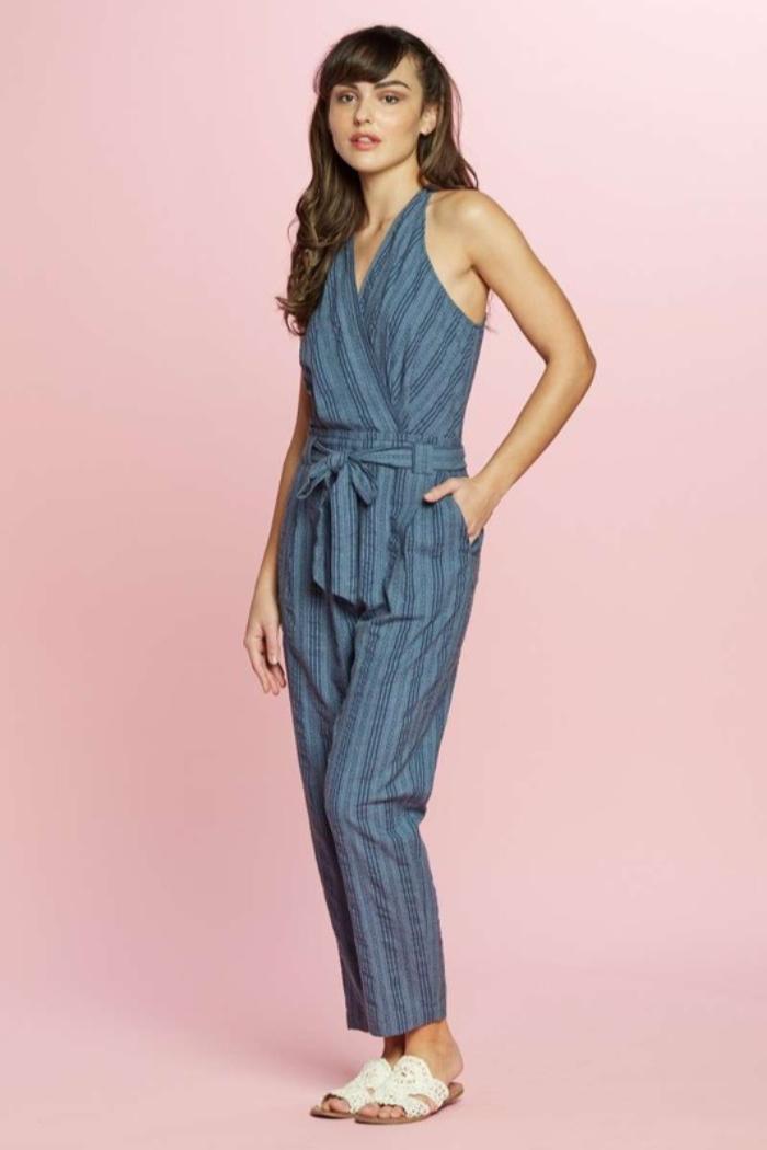 Surplice Neck Jumpsuit Product Image