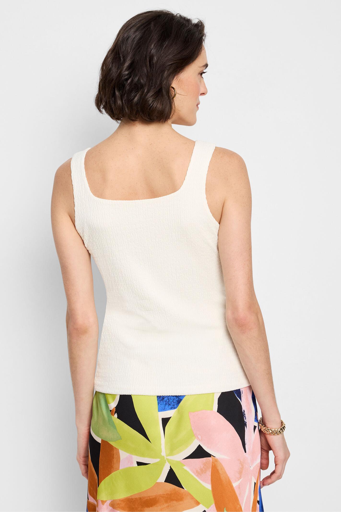 Bubble Knit Tank- Classic Cream Product Image