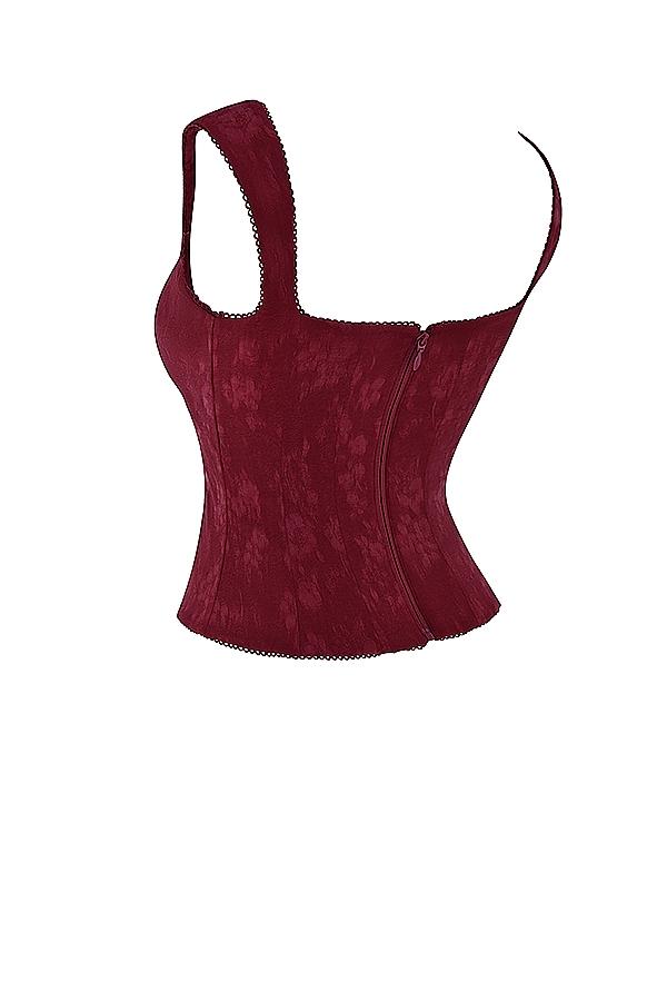 Parisa  merlot floral corset - sale Product Image