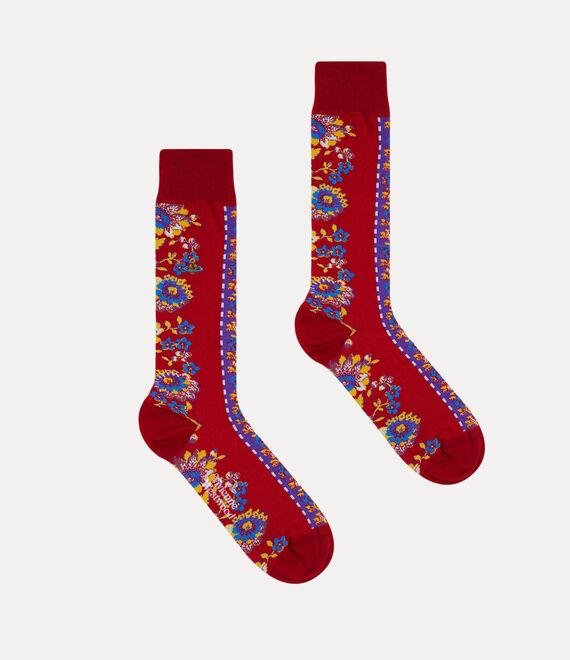 Flower Stripe Socks Product Image