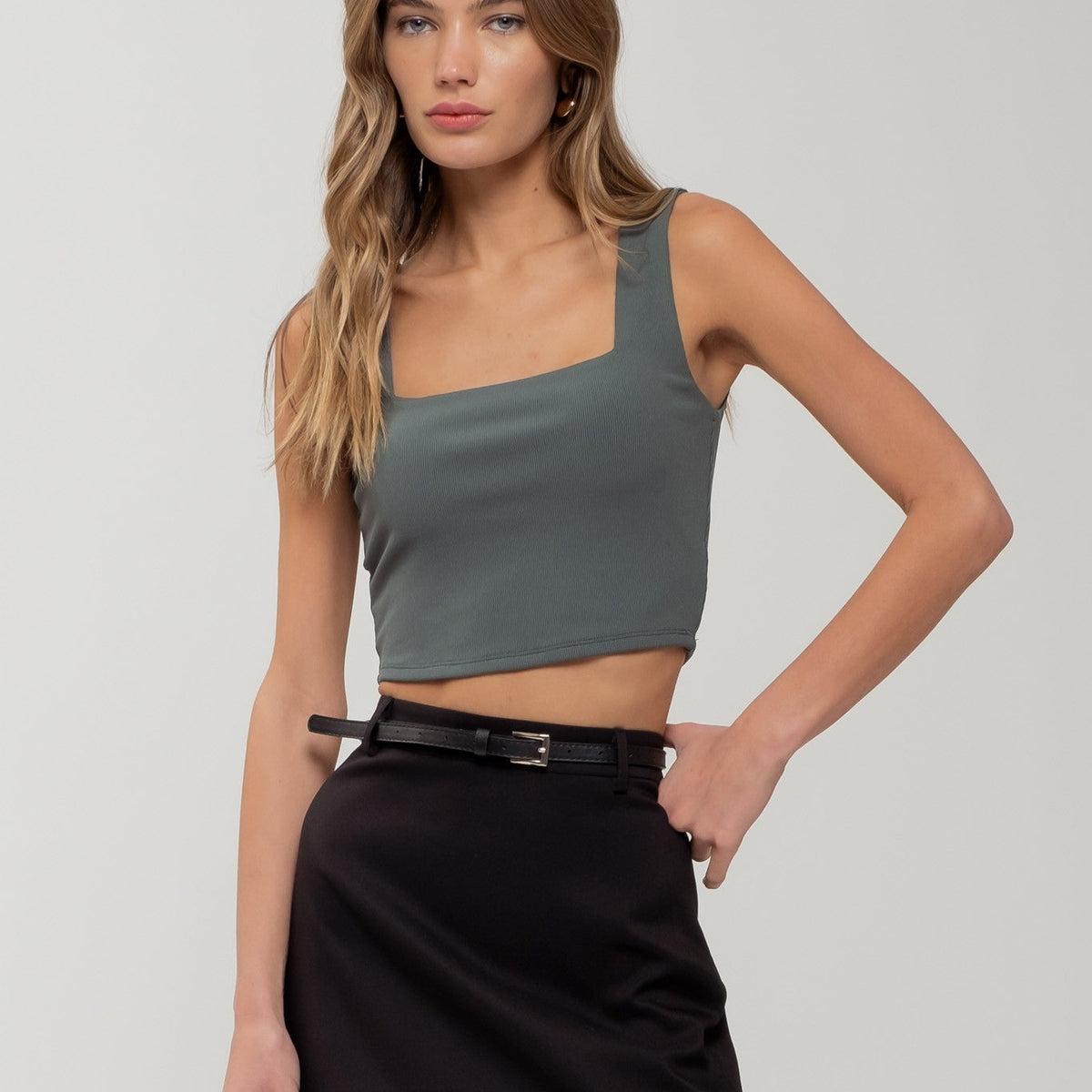 Solid Square Contour Tank Product Image