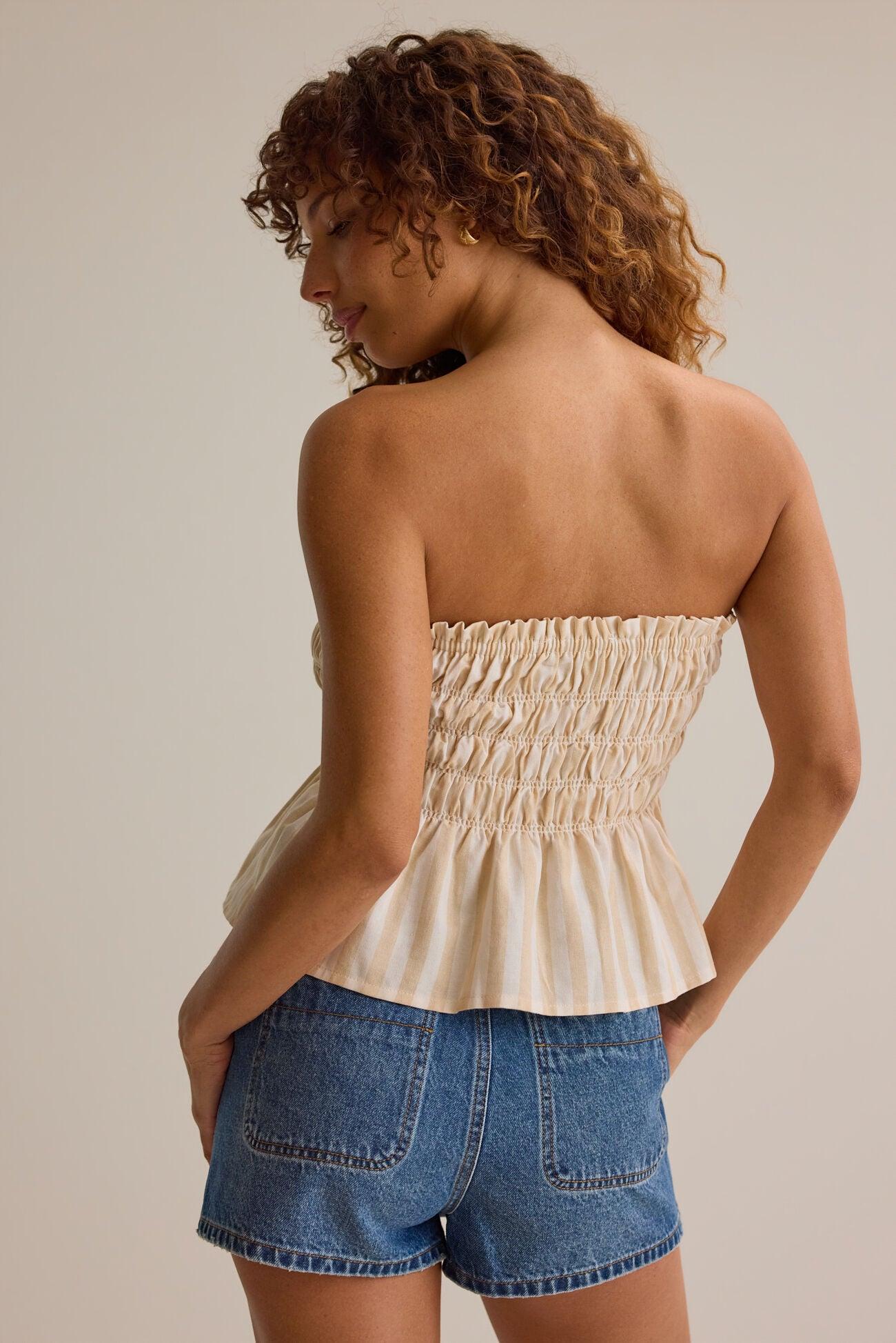 Billie Smocked Tube Tank Product Image