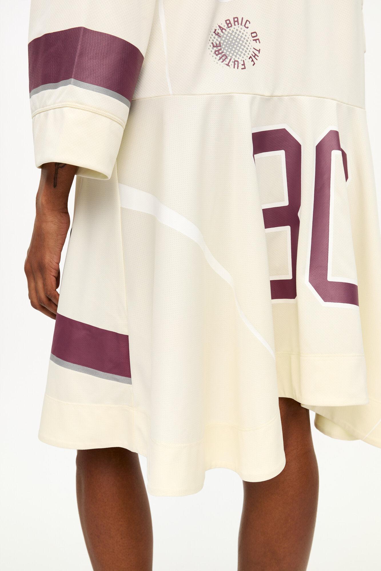 Ivory Future Mesh Oversized Mini Dress Product Image