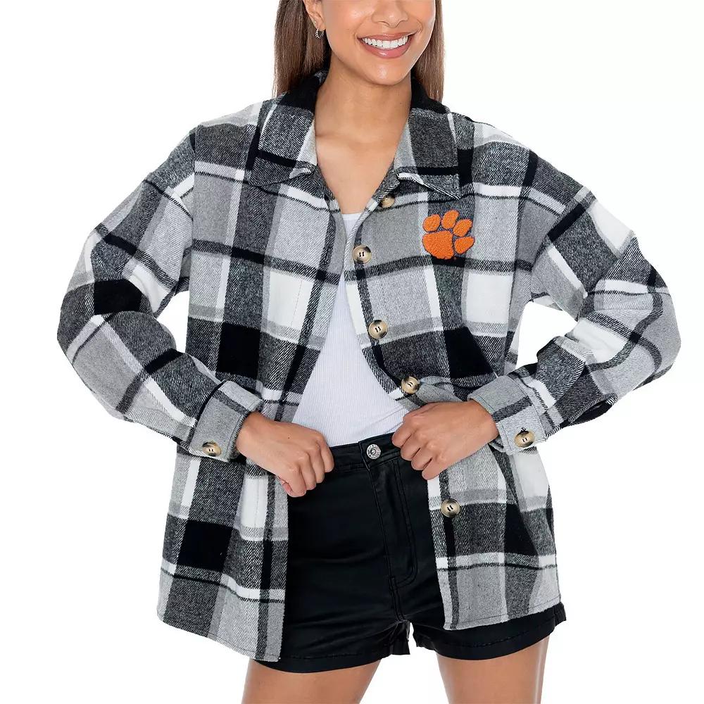 Women's Gameday Couture Gray Florida Gators End Zone Game Flannel Button-Up Shirt, Size: XXL, Grey Product Image