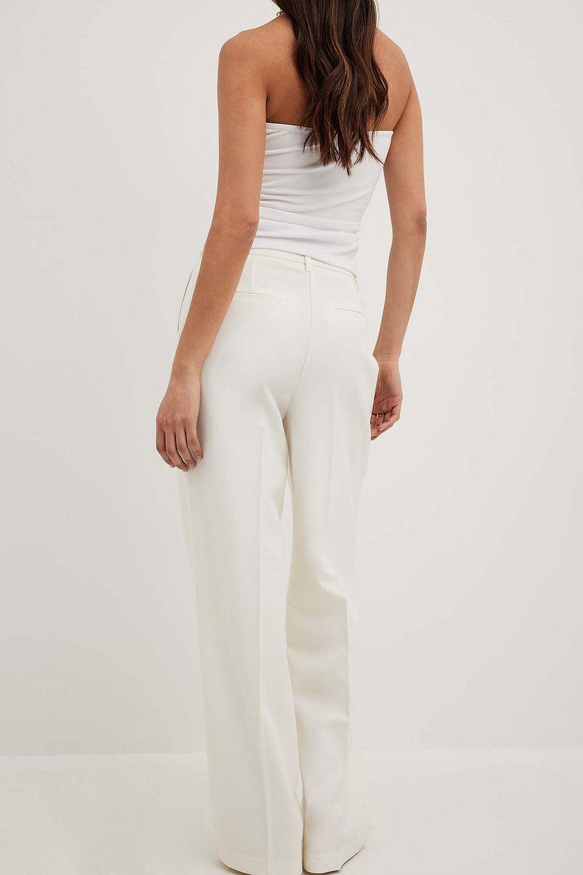 Wide High Waist Suit Pants Product Image