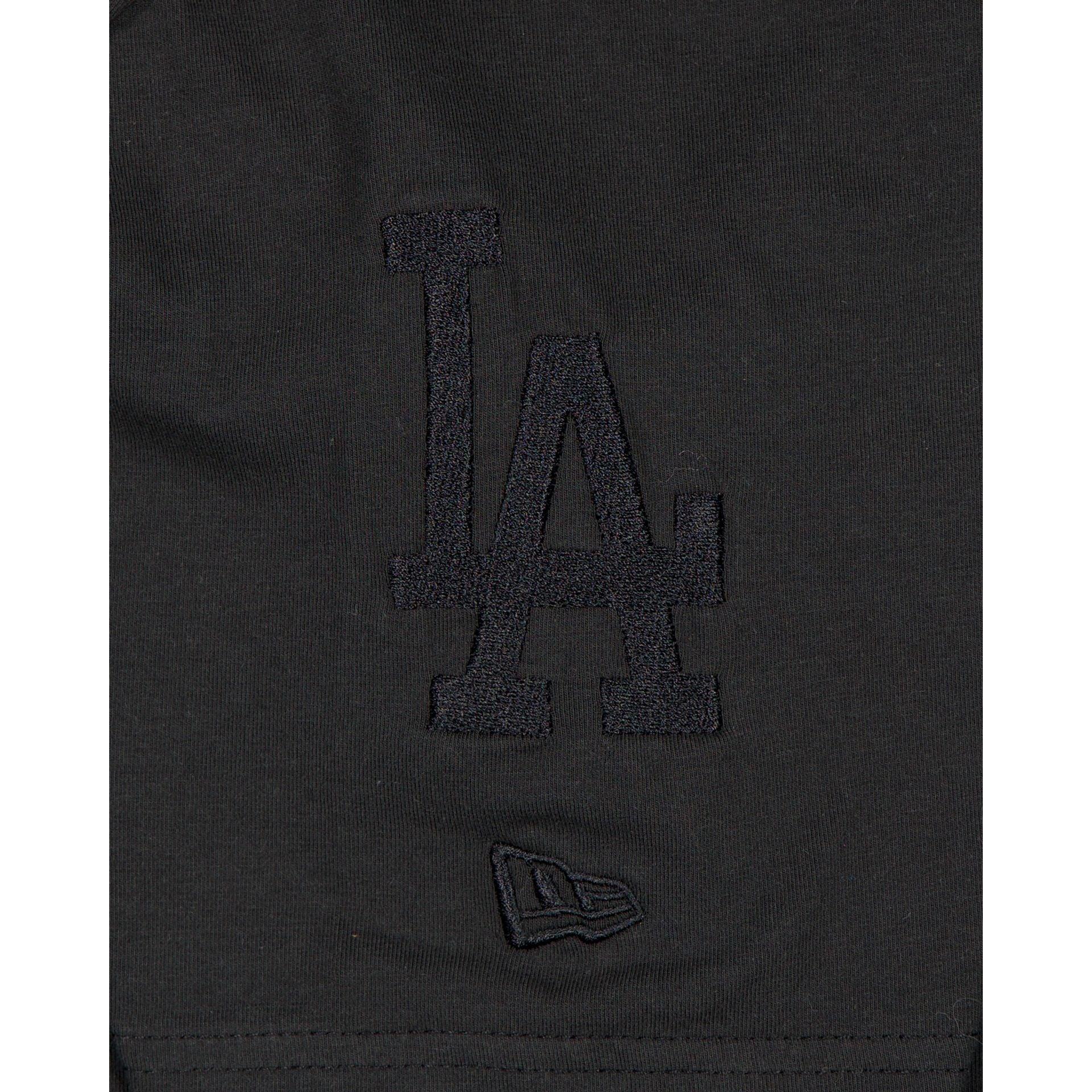 Los Angeles Dodgers Black on Black Logo Select T-Shirt Male Product Image