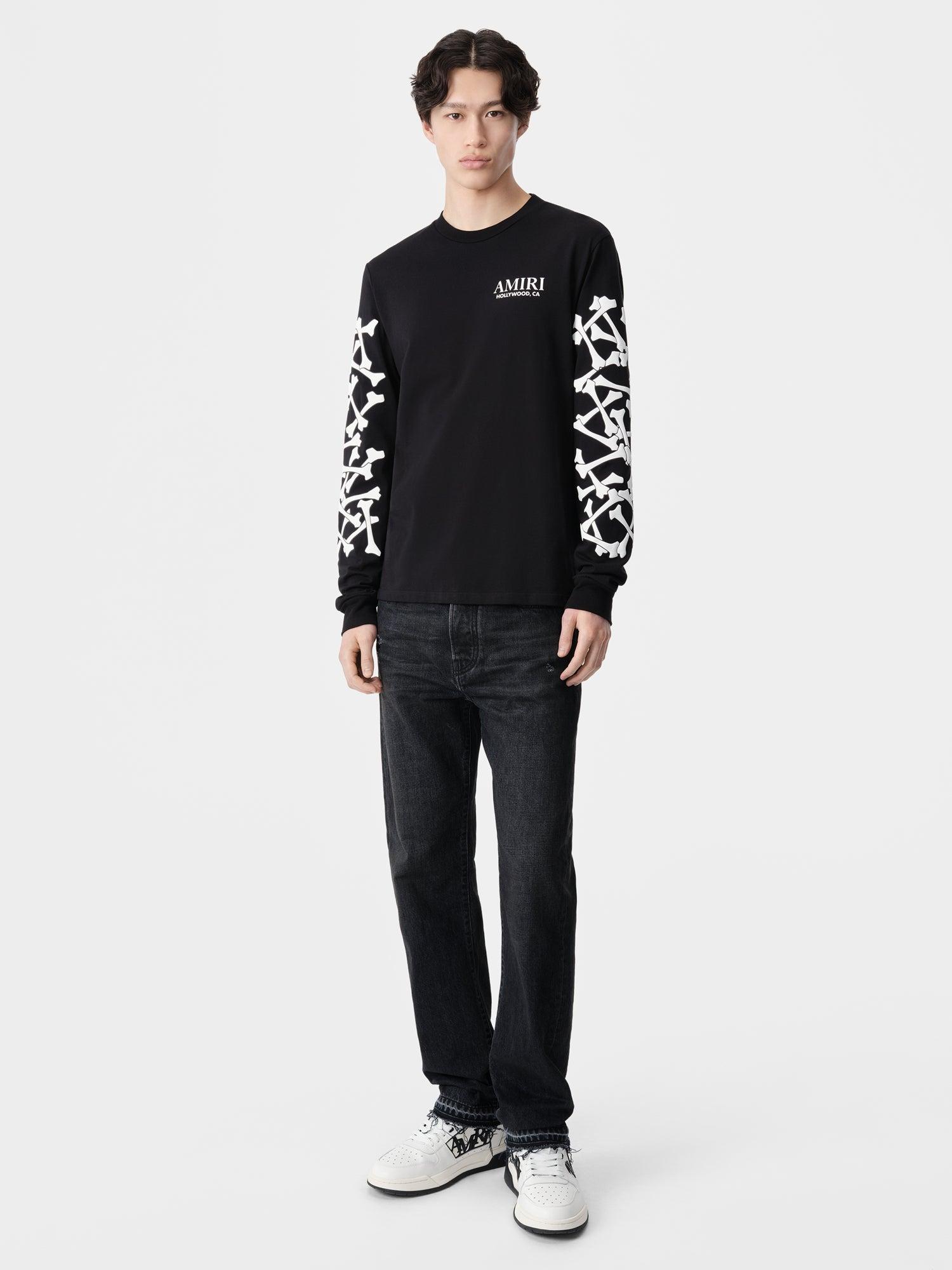 BONES STACKED LONG SLEEVE TEE - Black Male Product Image
