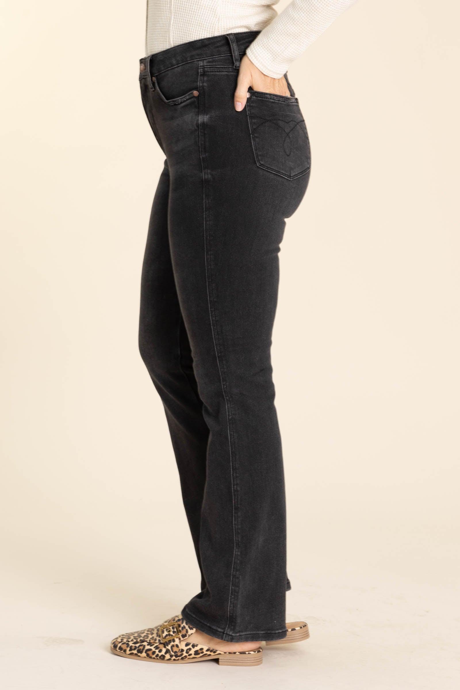Judy Blue Black Inseam Program Bootcut Jeans Product Image