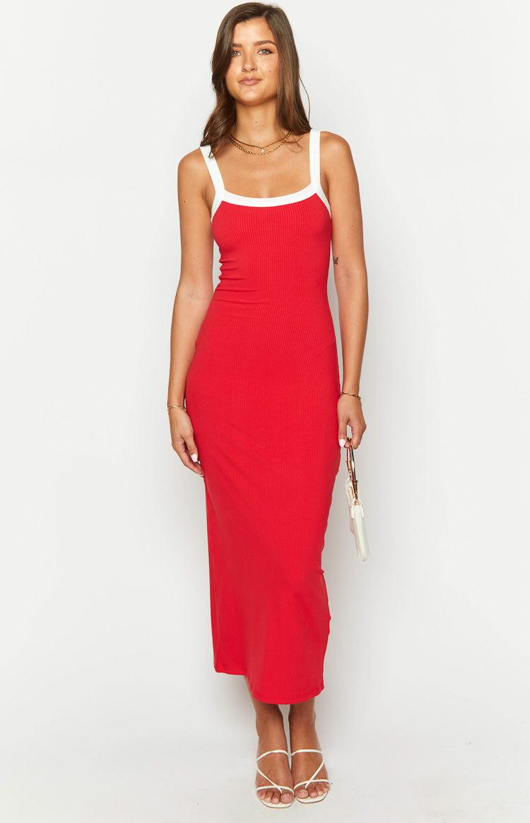 Cynthia Red Maxi Dress Product Image