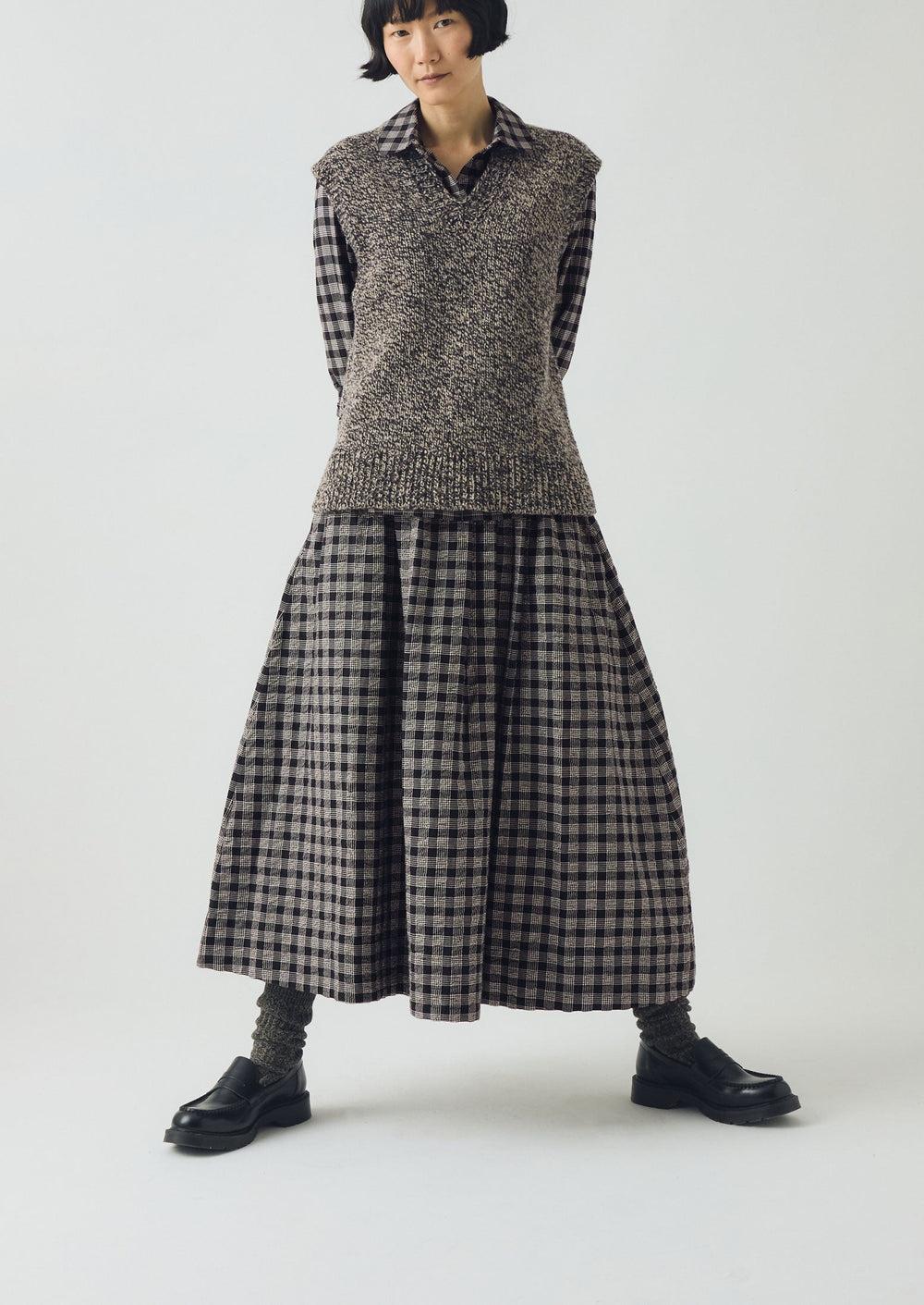 Marled Donegal V Neck Tank | Granite Marl Product Image