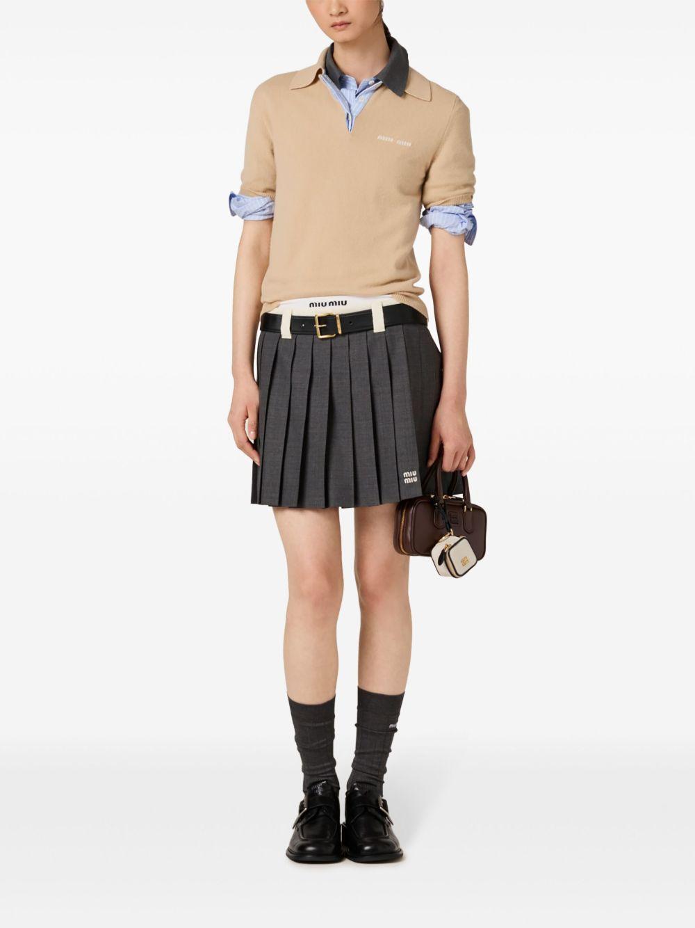 cashmere polo top  Product Image