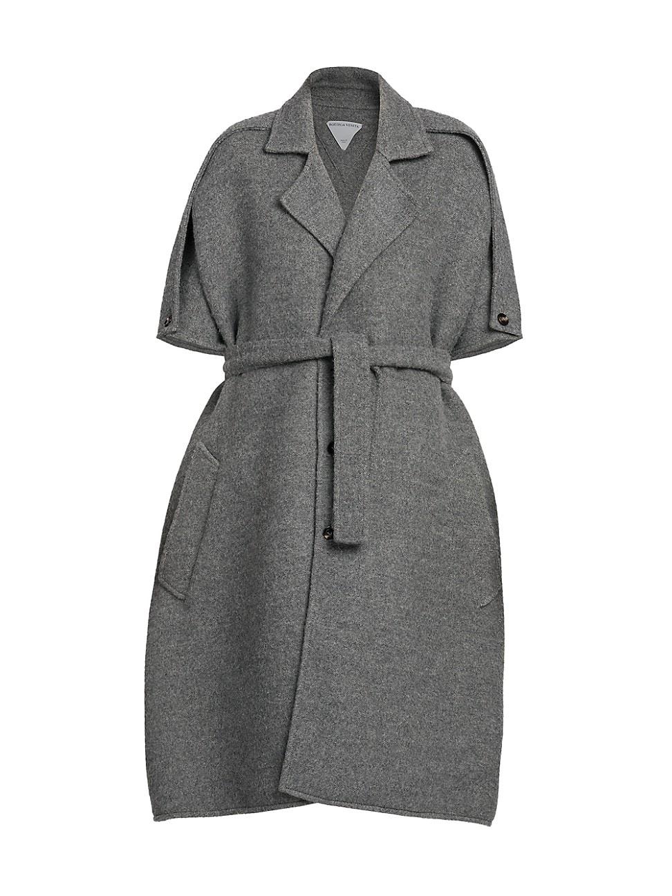 Womens Wool-Cashmere Wrap Coat Product Image