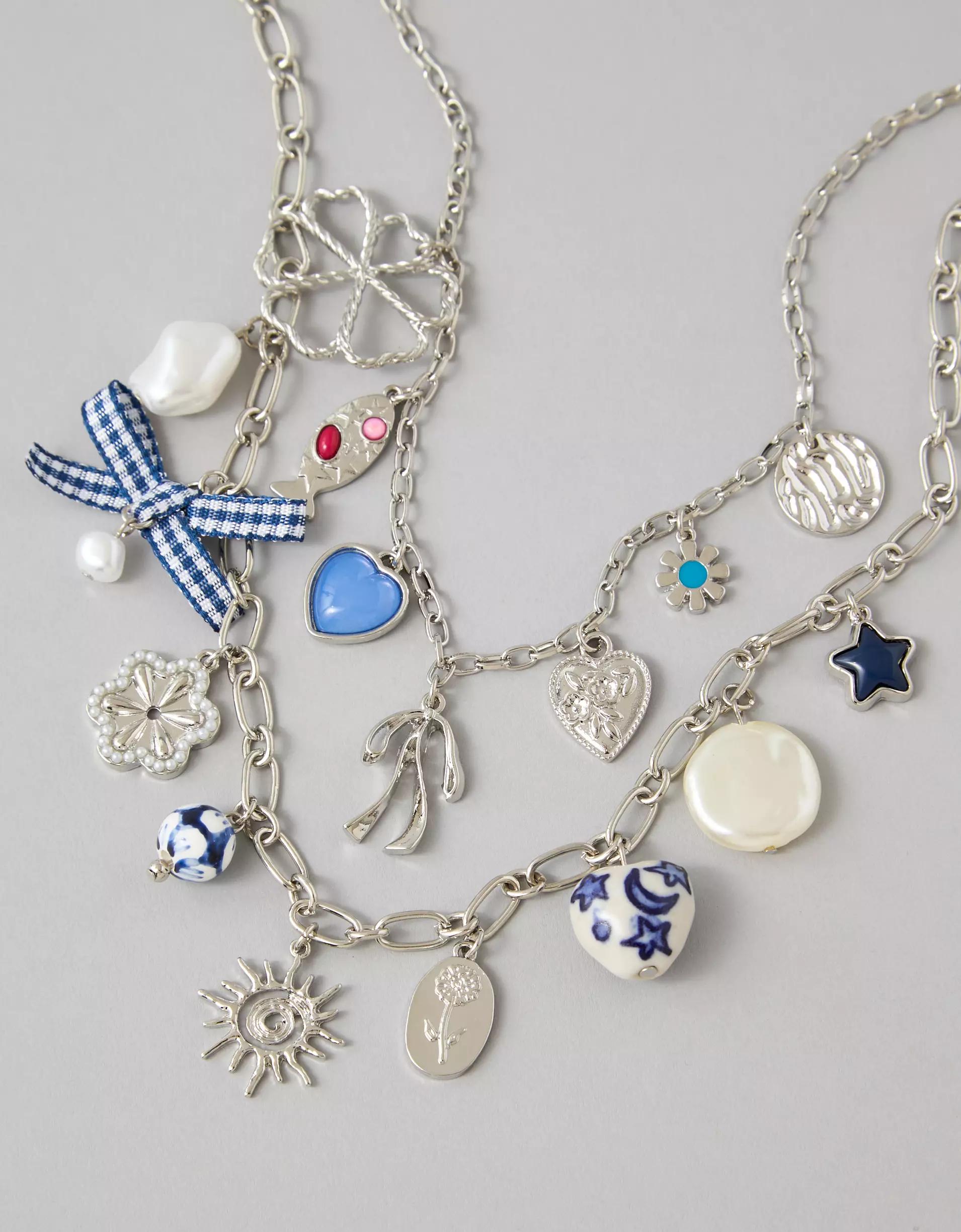 AEO Double Layered Charm Necklace Product Image