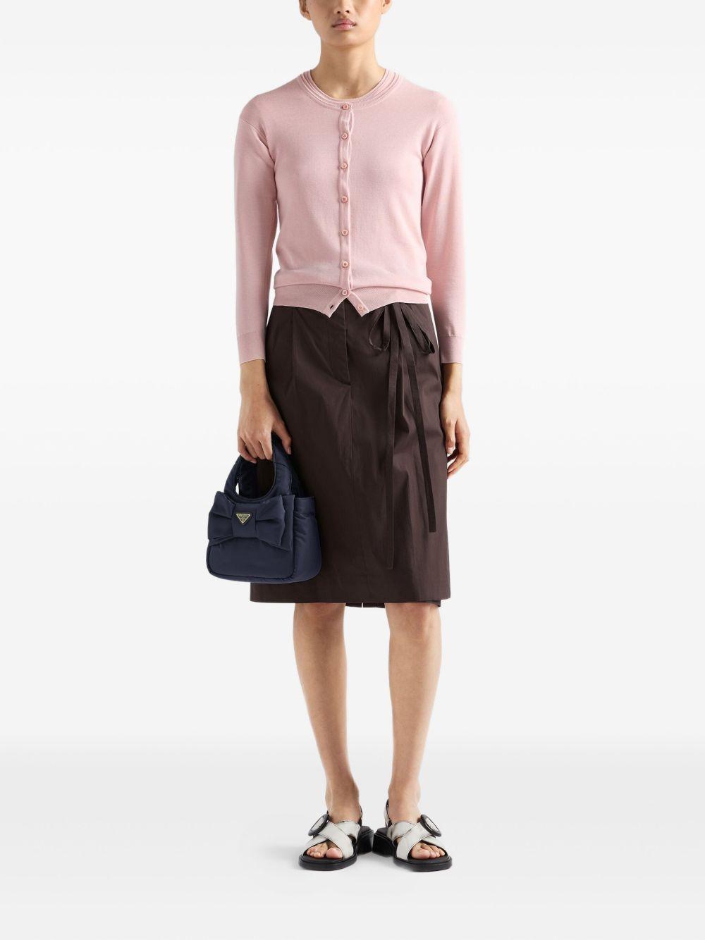 bow-embellished tote bag Product Image