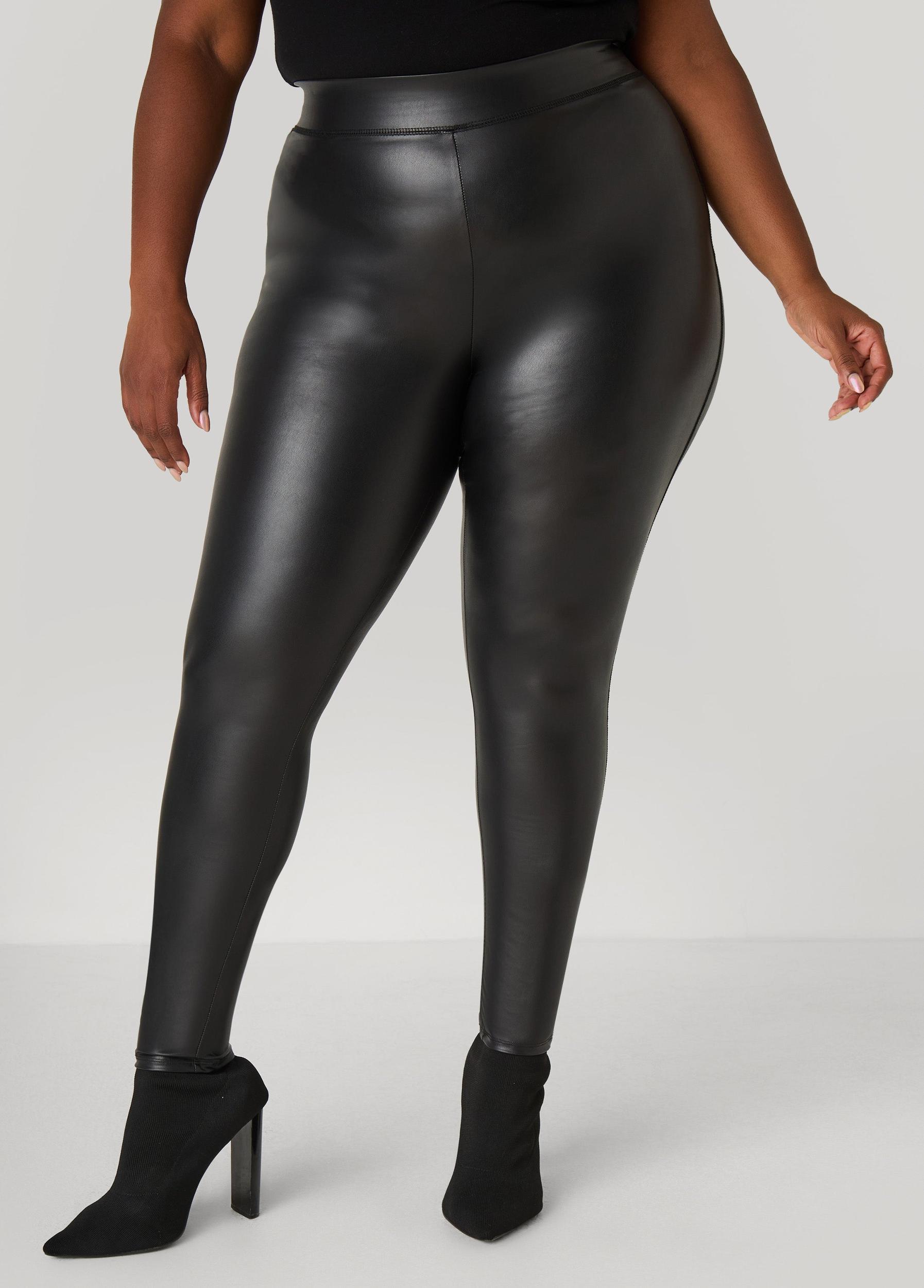 Faux Stretch Leather Leggings Product Image