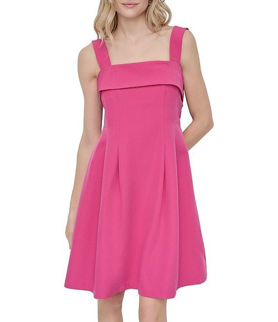 DKNY by Donna Karan Square Neck A-Line Dress Product Image