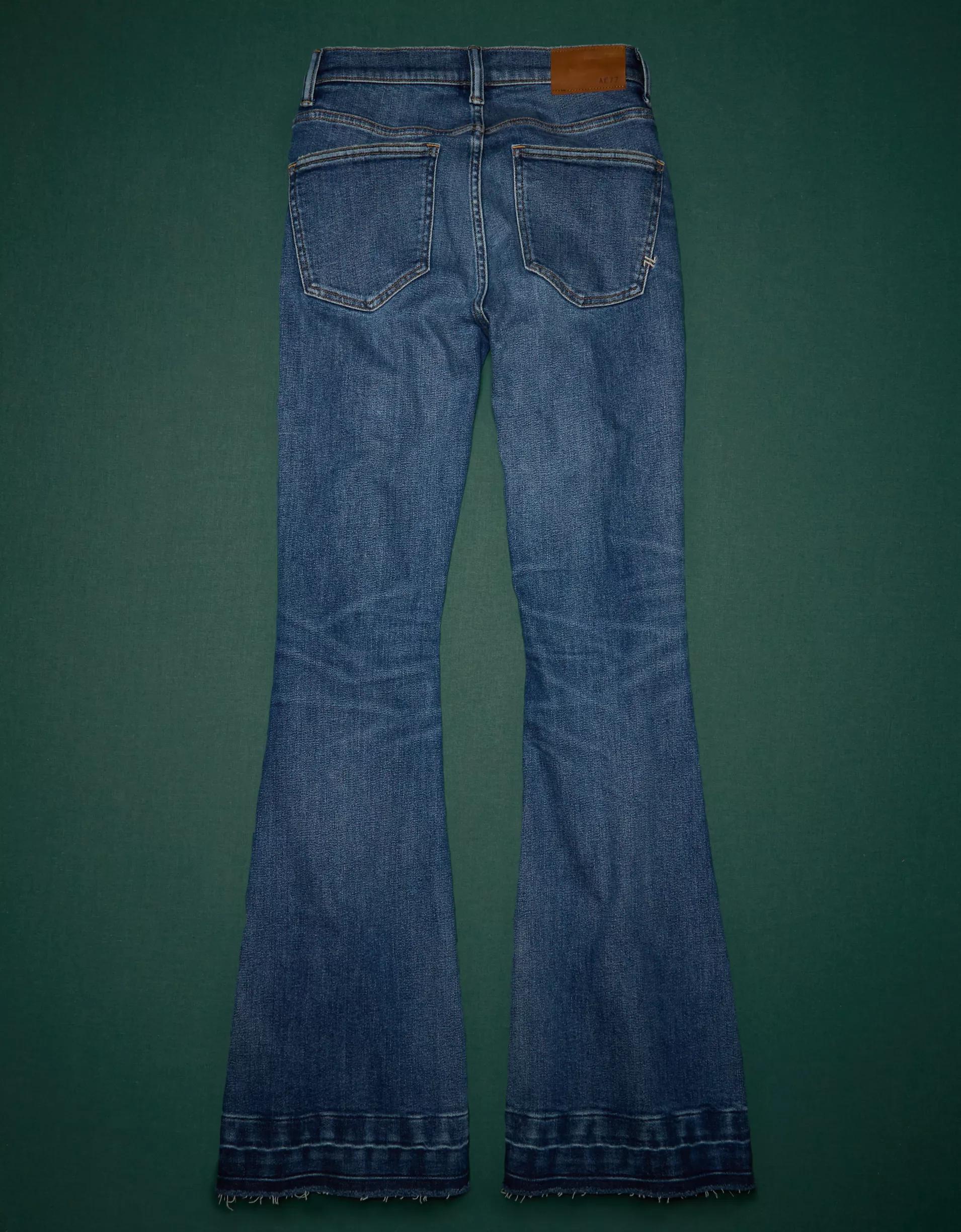 AE77 Premium High-Waisted Flare Jean Product Image