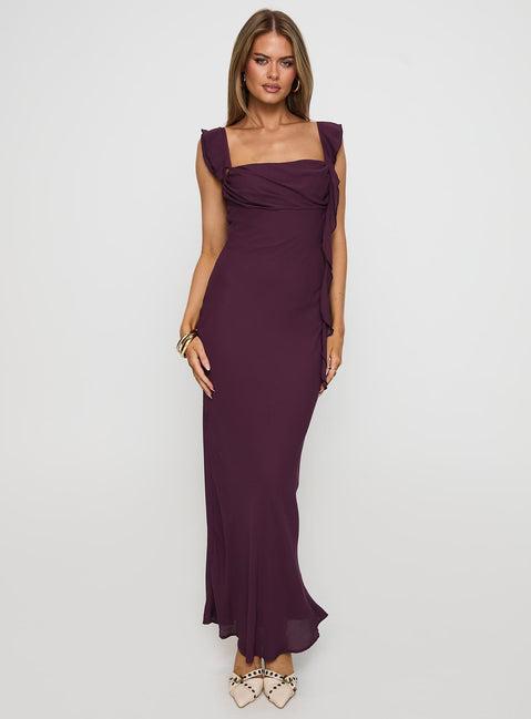 Lanai Maxi Dress Plum Product Image