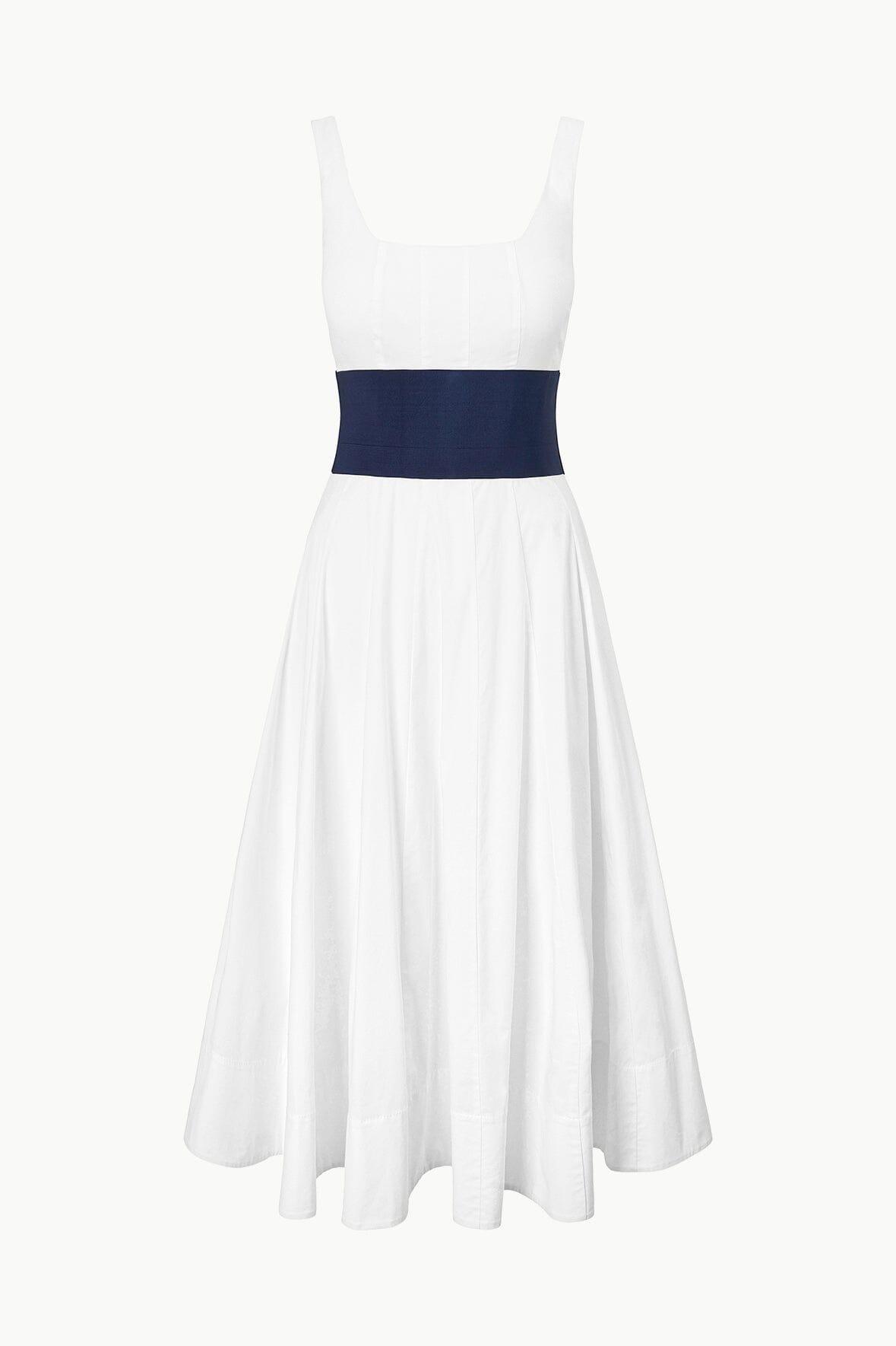 RIG DRESS | WHITE NAVY Product Image