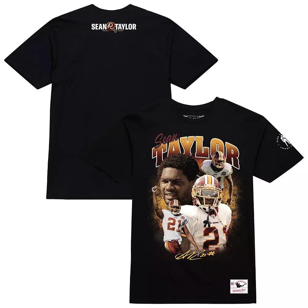 Men's Mitchell & Ness Sean Taylor Black Washington Commanders Graphic T-Shirt,  Product Image