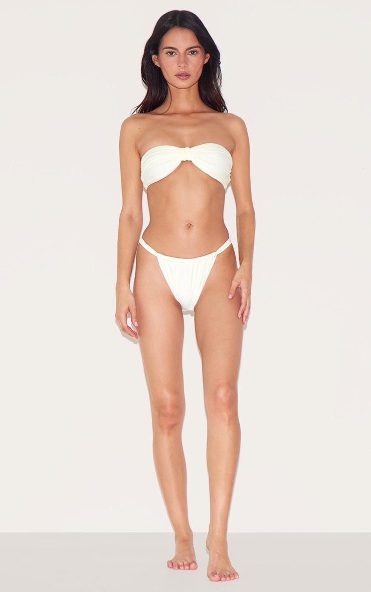 Cream Double Strap Bikini Bottom Product Image