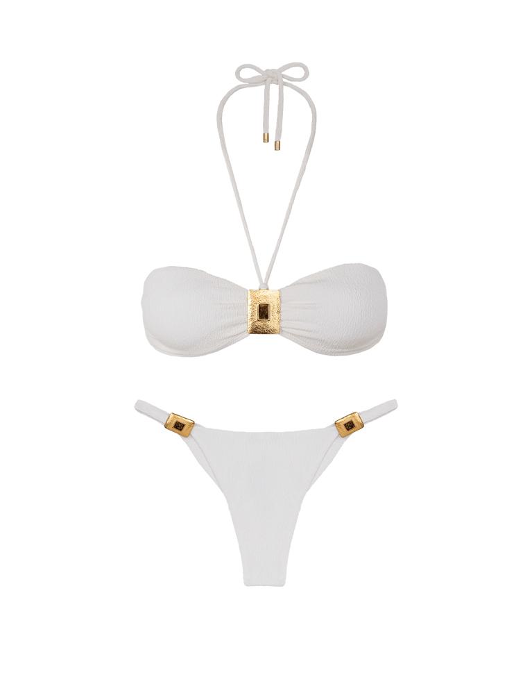 Firenze Liza Bandeau Top - White Product Image