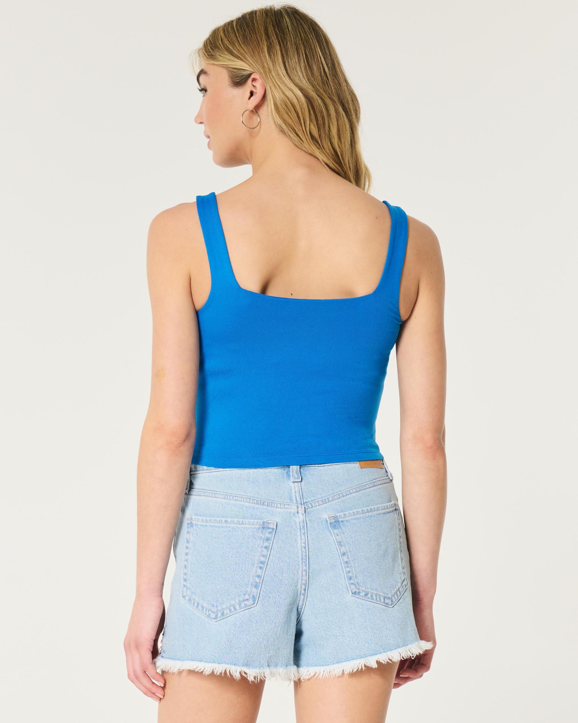 Seamless Fabric Square-Neck Tank Product Image