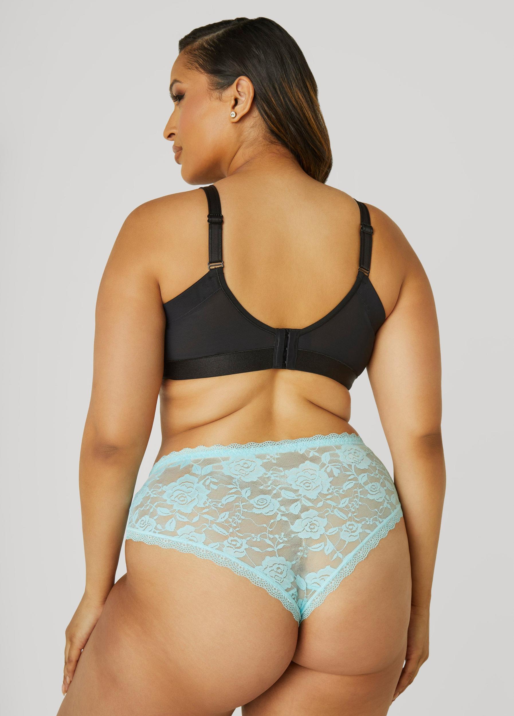 Plus Size Underwire Satin Minimizer Bra Ashley Stewart Product Image