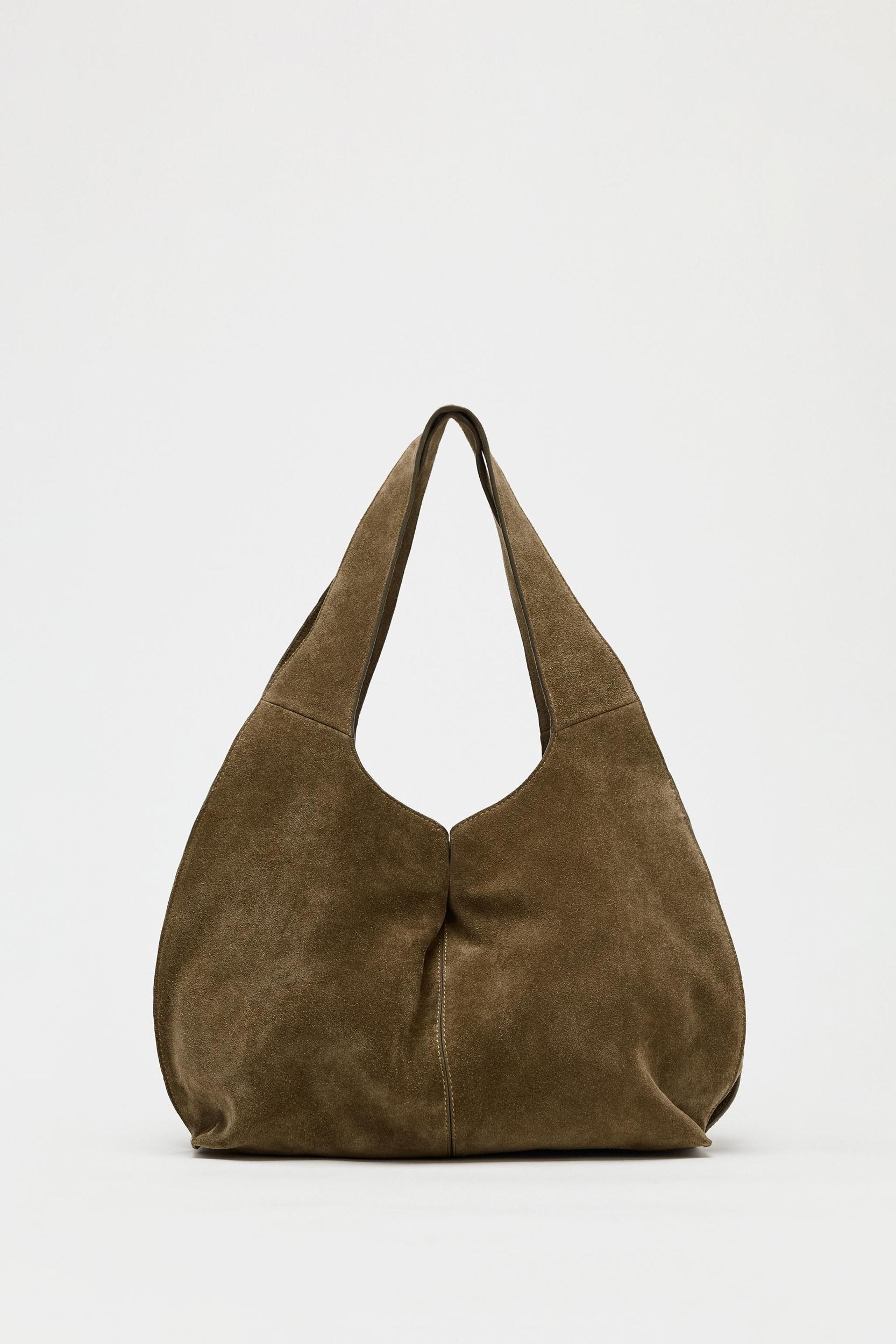 SPLIT LEATHER SHOULDER BAG Product Image