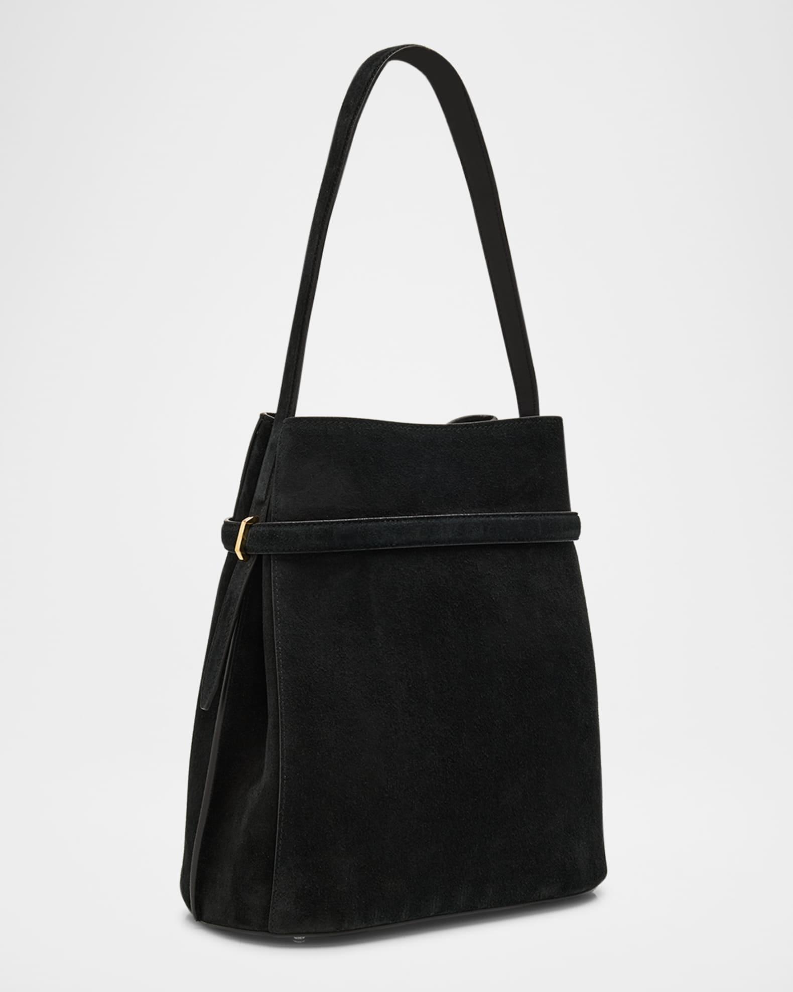 Belted Suede Bucket Bag Product Image