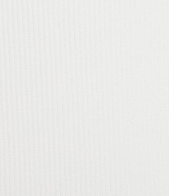 KARL LAGERFELD PARIS Knit Mock Neck Sleeveless Pearl Detail Top Product Image