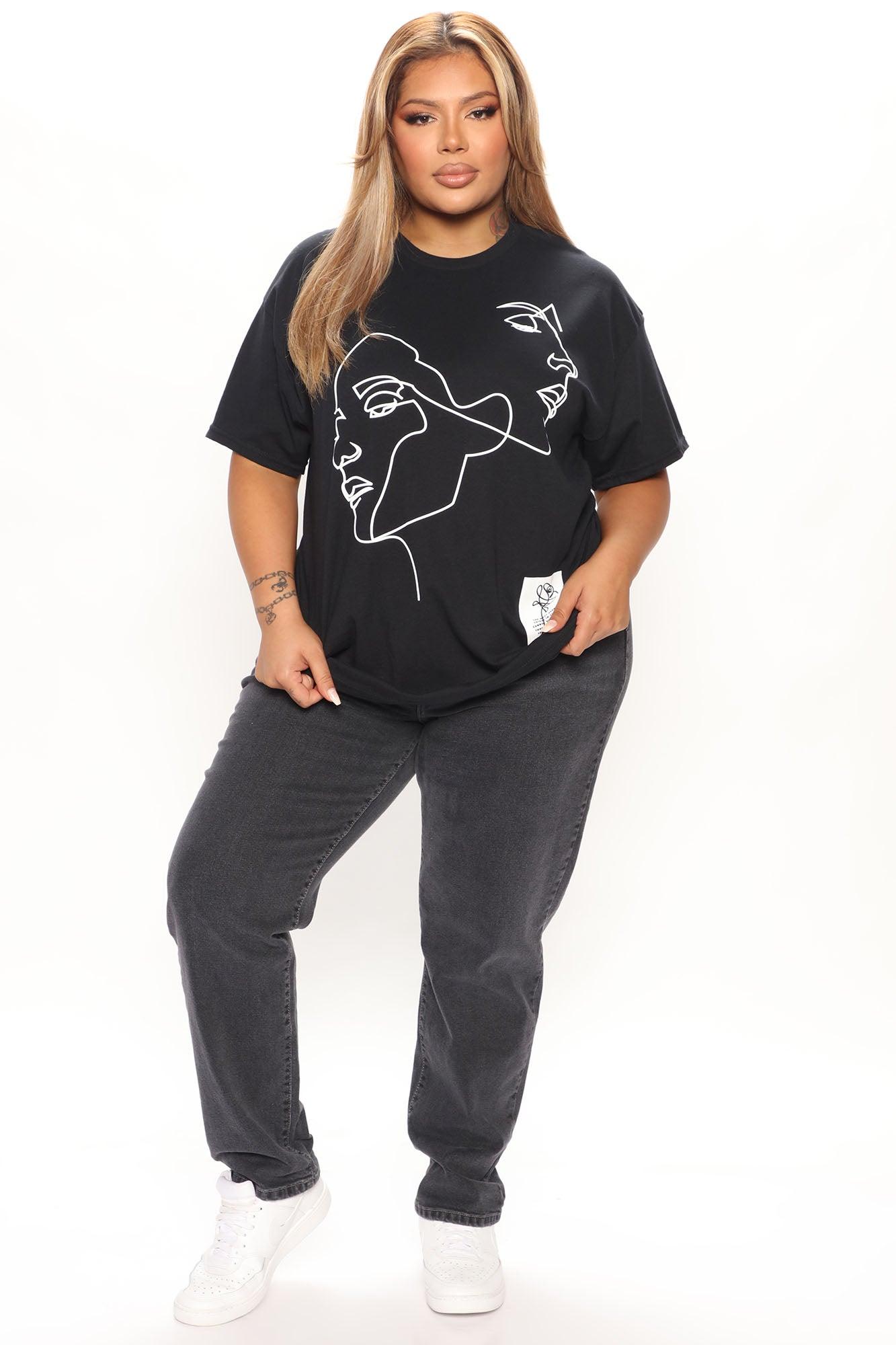 Twin Flame Graphic T-Shirt - Black Product Image