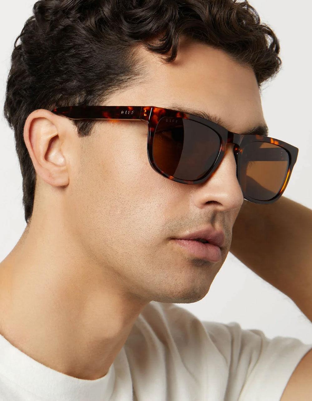 DIFF EYEWEAR Jake Polarized Sunglasses - TORTOISE Product Image
