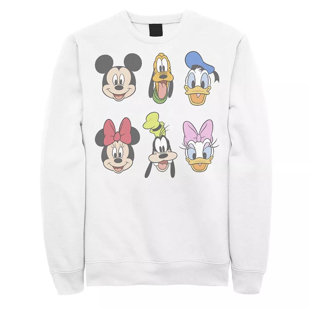 Disney's Mickey & Friends Men's Group Shot Heads Sweatshirt,  Product Image
