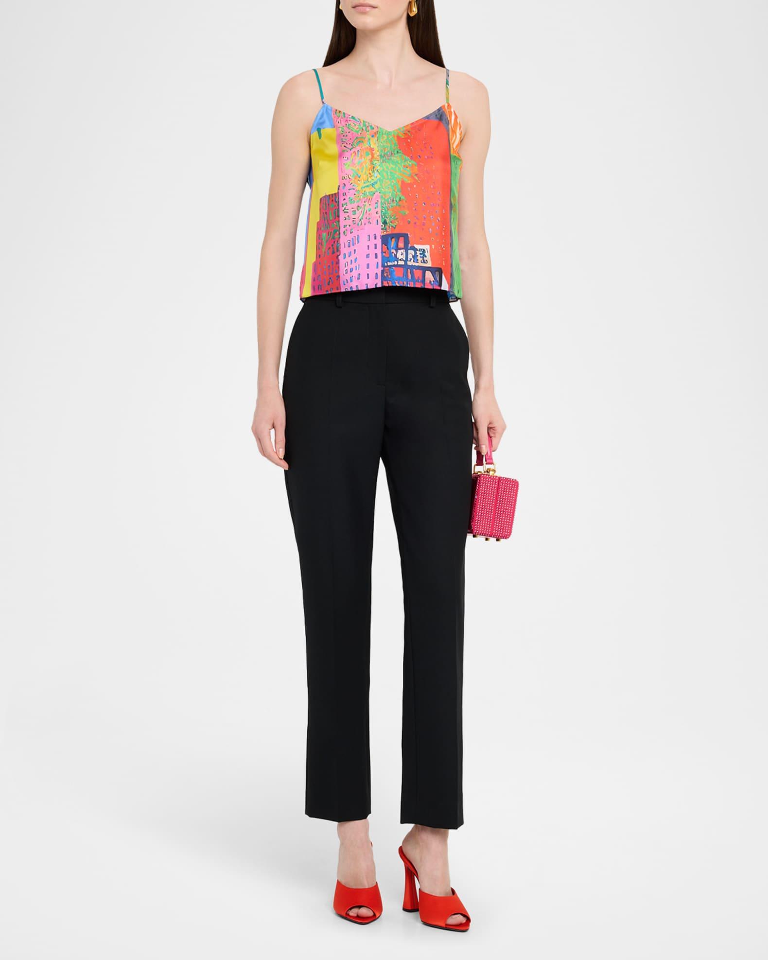 NYC Printed Silk Camisole Product Image