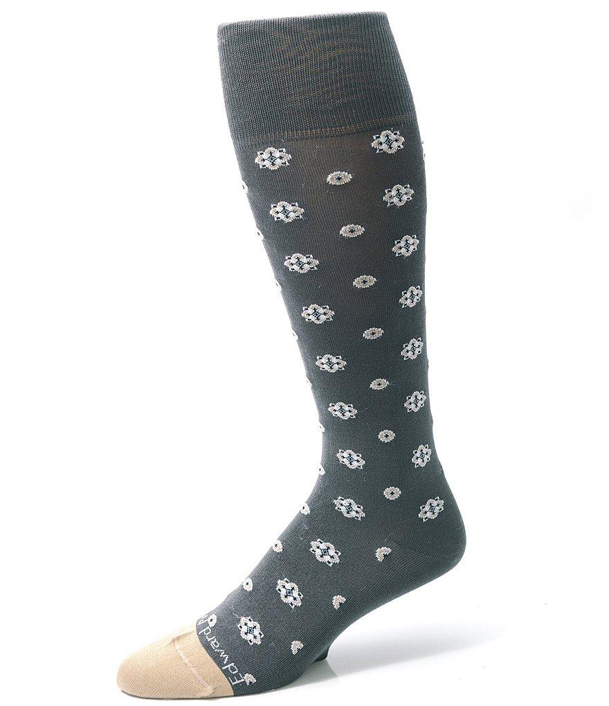 Edward Armah Medallion Crew Dress Socks Product Image