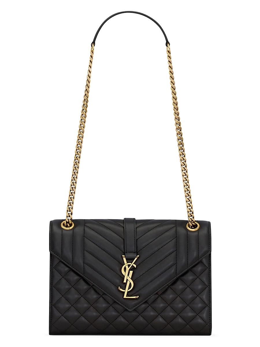 Womens Envelope Medium Shoulder Bag in Matelass Lambskin Product Image