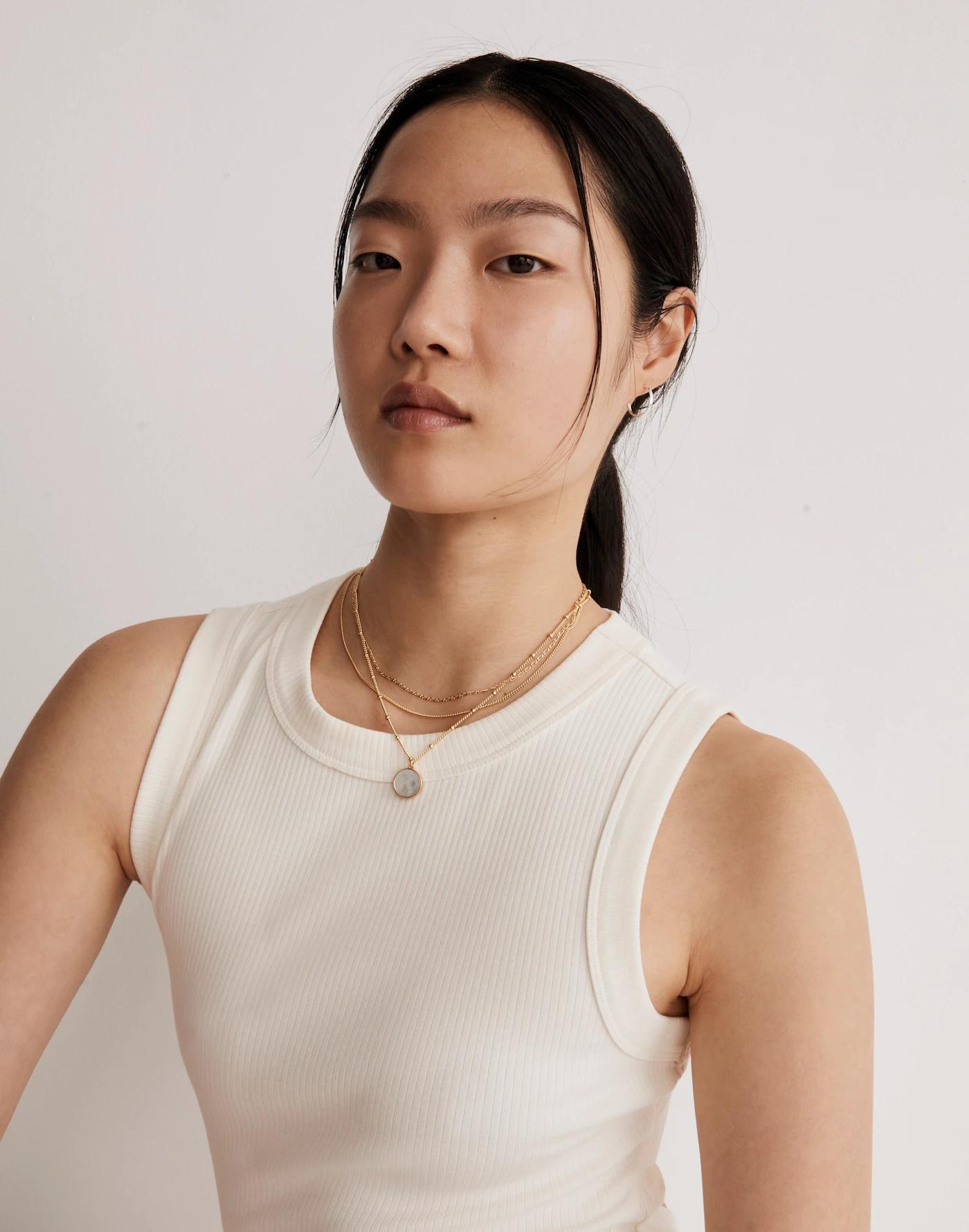 Three-Pack Mother of Pearl Necklace Set Product Image