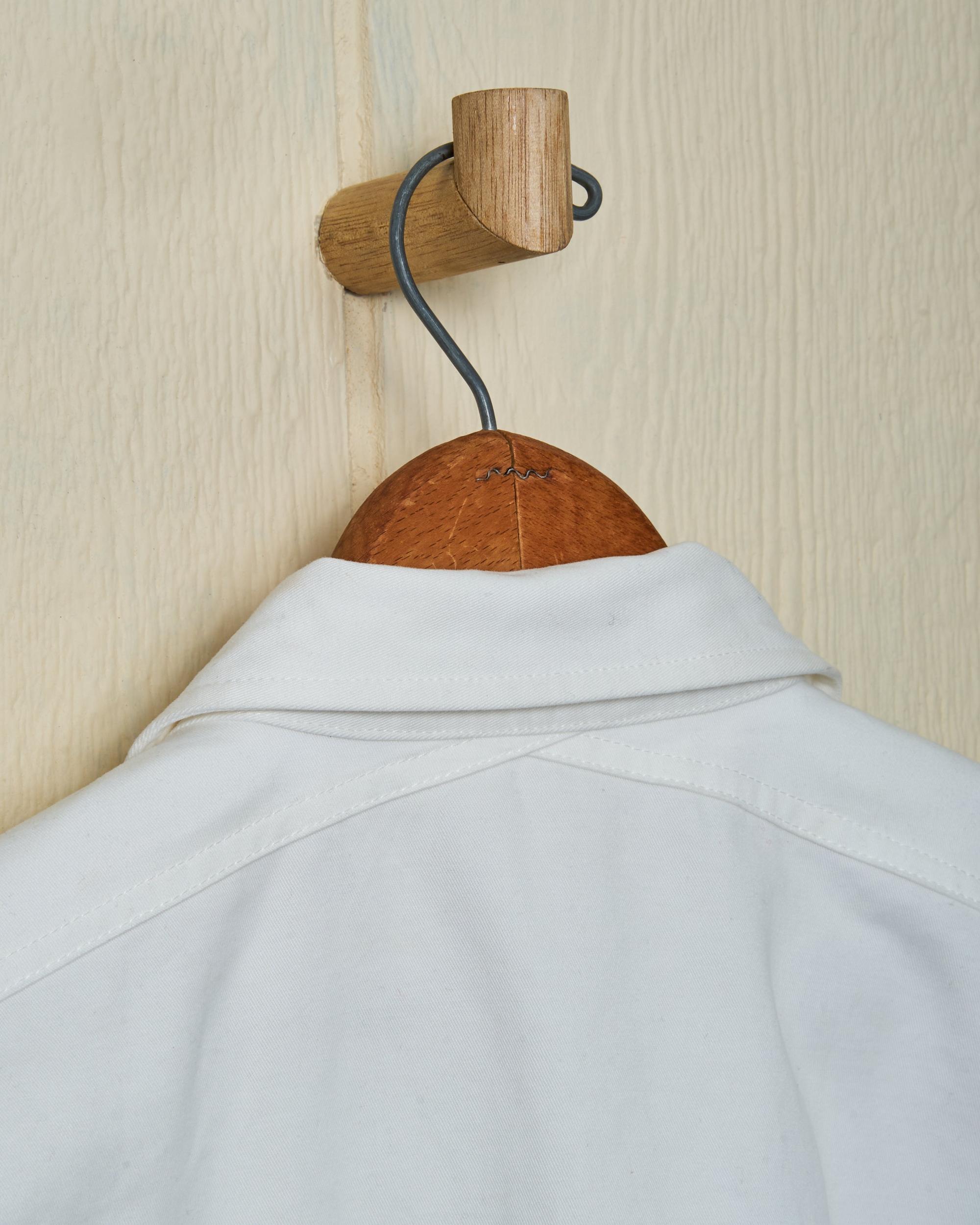 MacArthur Shirt in White Twill Product Image